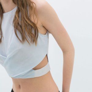 ZARA CRISSCROSS CROP TOP